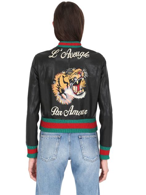 gucci tiger bomber